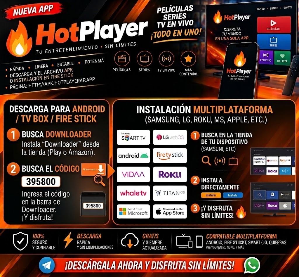 Instalación HotPlayer multiplataforma